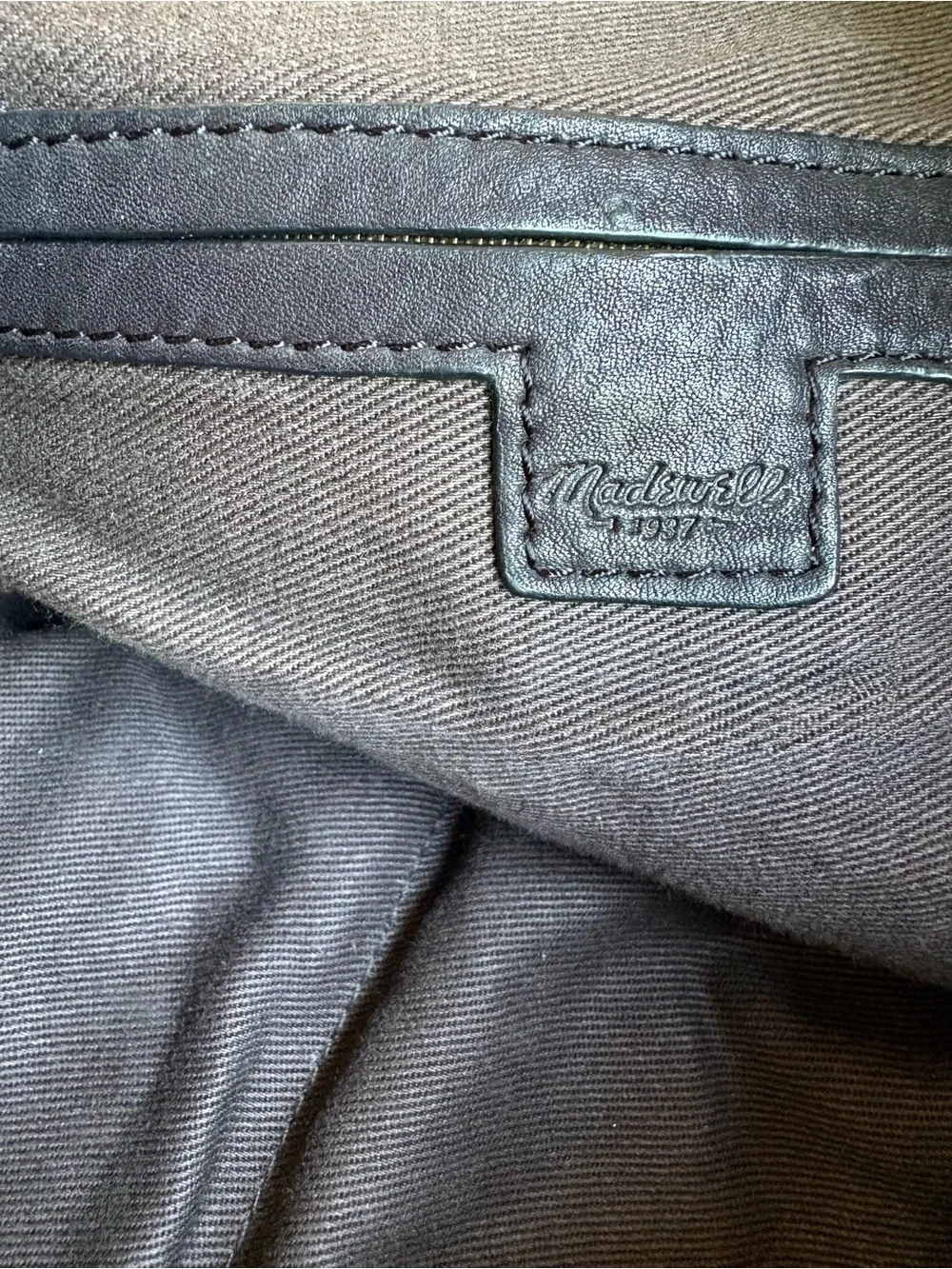 Madewell Black Pebbled Leather Satchel with Removable Strap - Picture 6 of 6